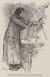 Un violín con una melodía, por R E Francillon